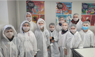 Visite de Convivio par les enfants de l'école