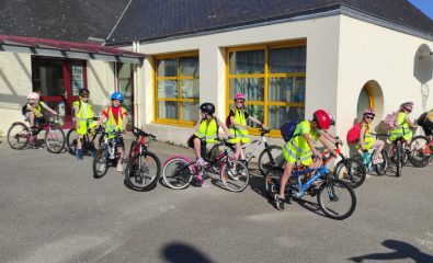 Sortie vélo pour les élèves de LANRIVOARÉ